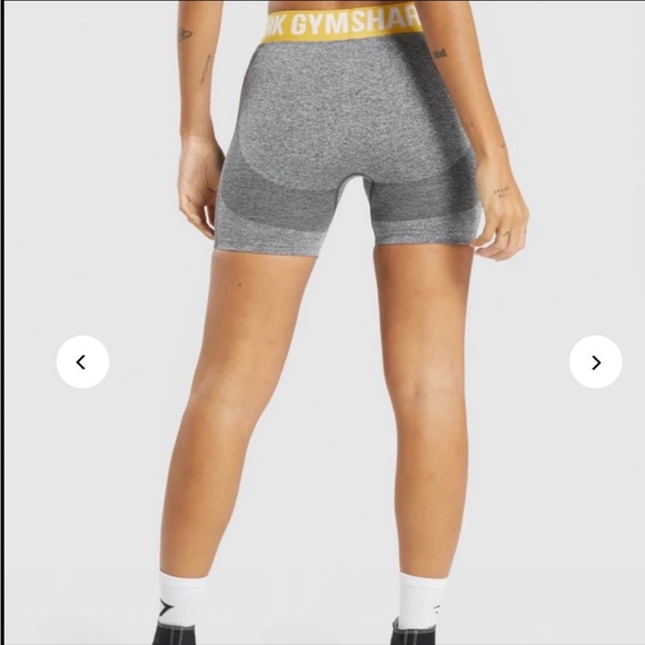Gymshark Shorts 53 Gymshark Flex Shorts Greyyellow Poshmark
